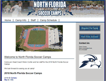 Tablet Screenshot of northfloridasoccercamps.com